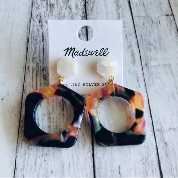 Madewell geometric drop earrings - Picture 3 of 3